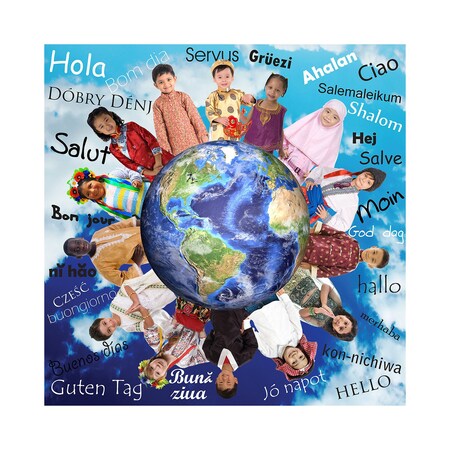 Mojo Hello World! Jumbo Photographic Floor Puzzle MJ-330013